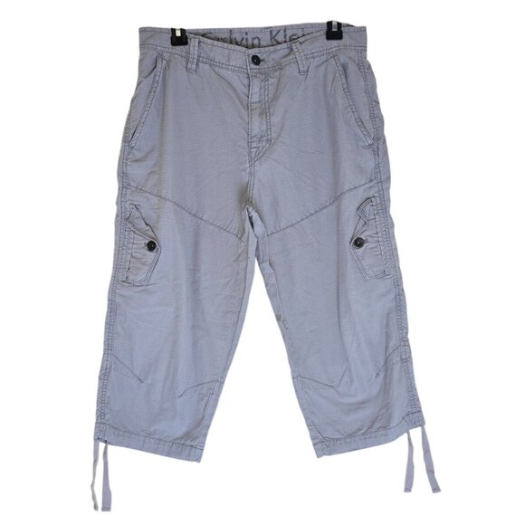Calvin Klein Mens Lightweight Cargo Capri Pants With Adjustable Drawstrings Mult - Picture 1 of 9